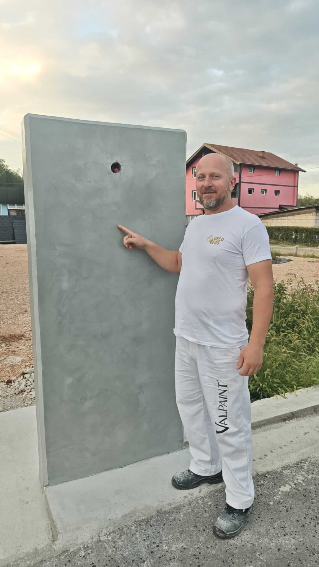 Detalj kontinuirane zidne površine u tehnici Mikrocement (6)